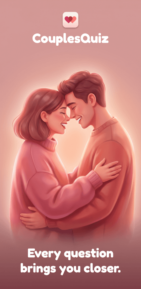 Illustration of a couple embracing